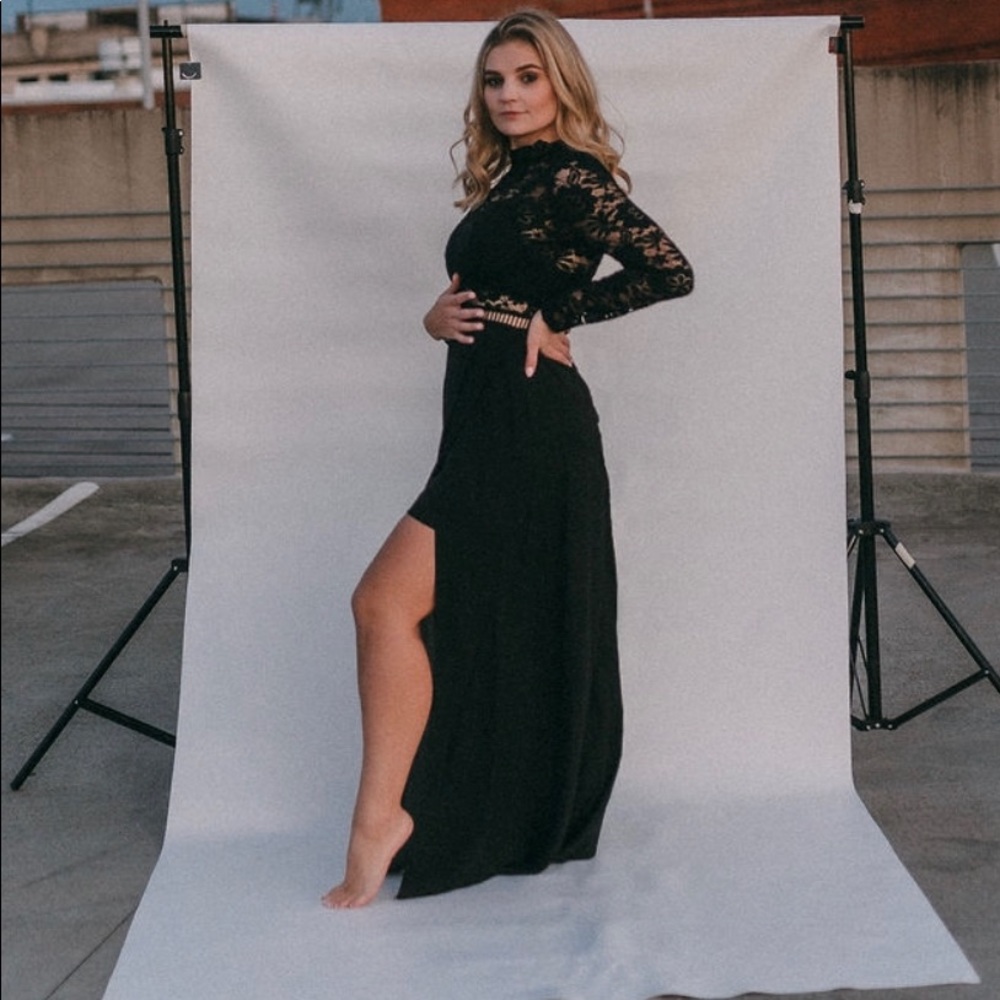 Black Lace Dress.
